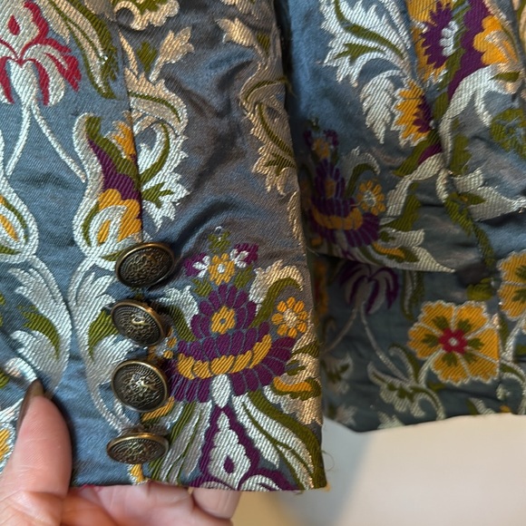 Aratta Renaissance Silk Jacquard Blazer, Size XS Bridgerton Jacket - Picture 16 of 17
